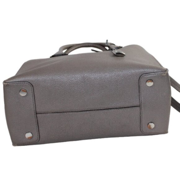 Michael Kors Mercer Gray Leather Convertible Structured Cross Body Satch… - Picture 9 of 10